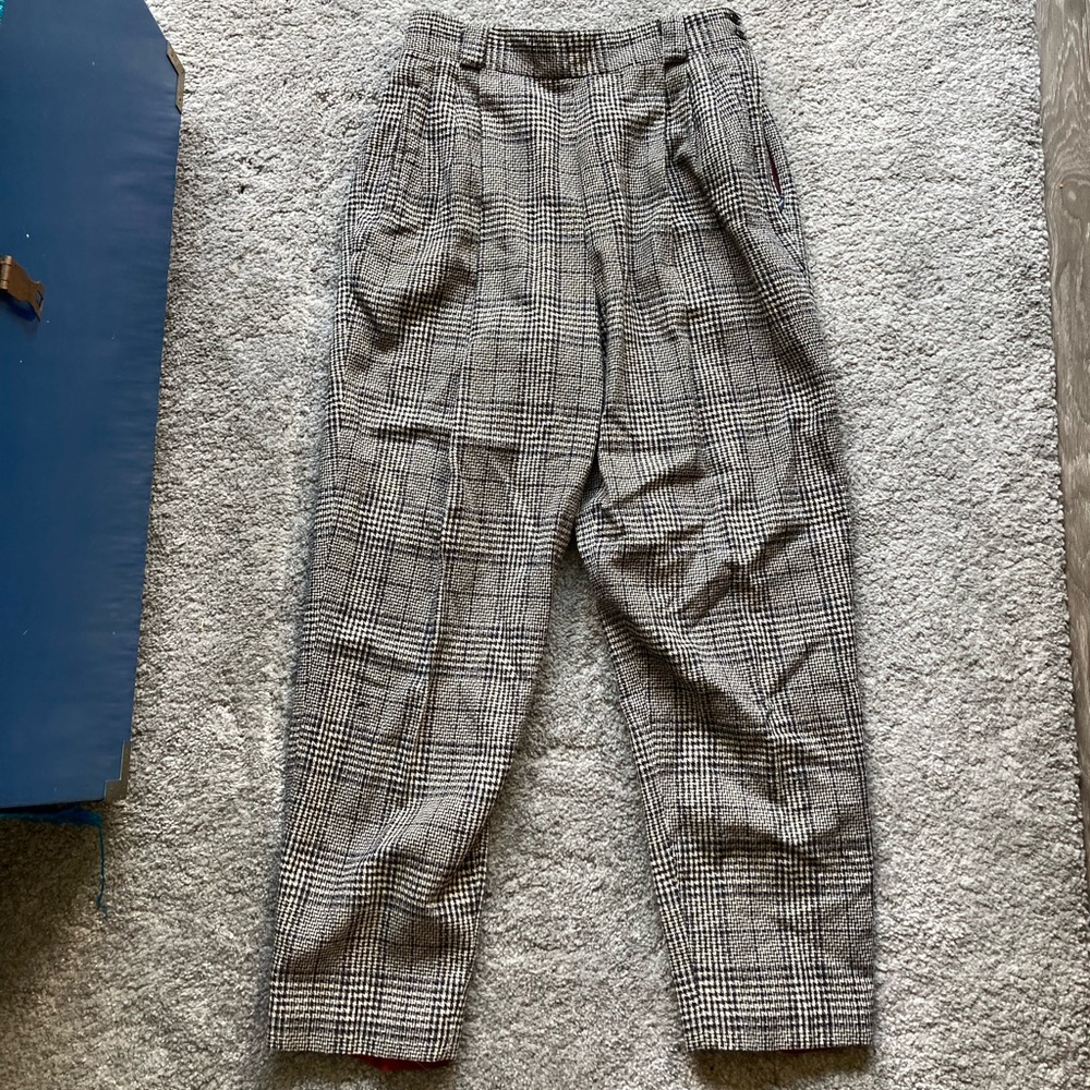 Plaid Business Casual Pants